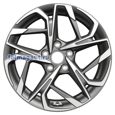  Khomen Wheels 7x17 5/114,3/51/67,1 Khomen Wheels KHW1716 GRAY FP . . (WHS498126) ()