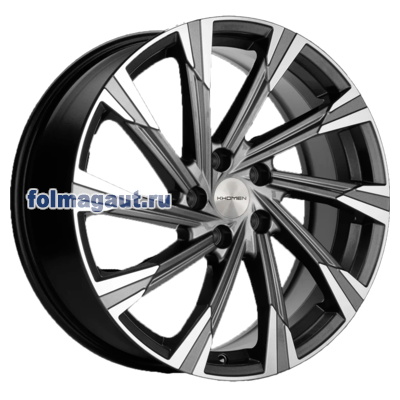  Khomen Wheels 7,5x19 5/114,3/39/60,1 Khomen Wheels KHW1901 GRAY FP . . (WHS504397) ()