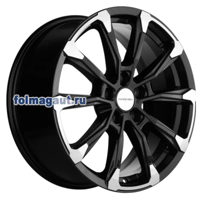  Khomen Wheels 7,5x18 5/114,3/38/67,1 Khomen Wheels KHW1808 BLACK FP . . (WHS509472) ()