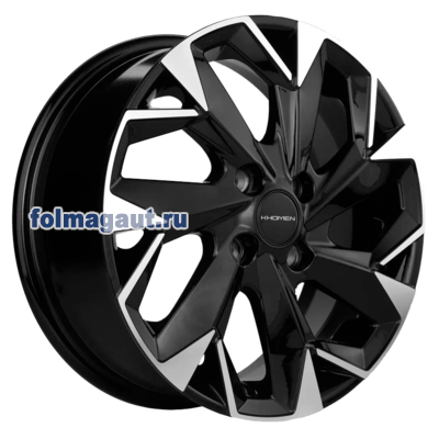  Khomen Wheels 6x15 4/100/50/60,1 Khomen Wheels KHW1508 BLACK FP . . (WHS511816) ()