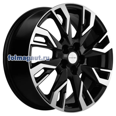  Khomen Wheels 7x18 5/108/36/65,1 Khomen Wheels KHW 1809 BLACK FP . . (WHS516725) ()