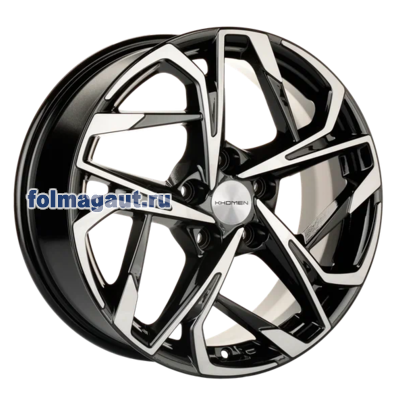  Khomen Wheels 7x17 5/114,3/40/57,1 Khomen Wheels KHW1716 BLACK FP . . (WHS518774) ()