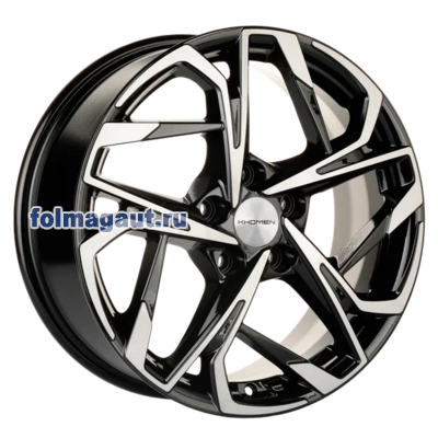  Khomen Wheels 7x17 5/110/46/63,3 Khomen Wheels KHW1716 BLACK FP . . (WHS518771) ()