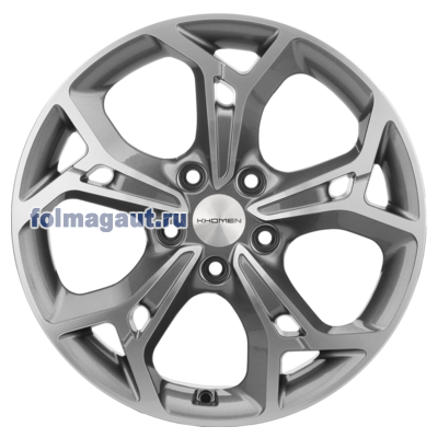  Khomen Wheels 7x17 5/114,3/37/66,5 Khomen Wheels KHW1702 GRAY FP . . (WHS522986) ()