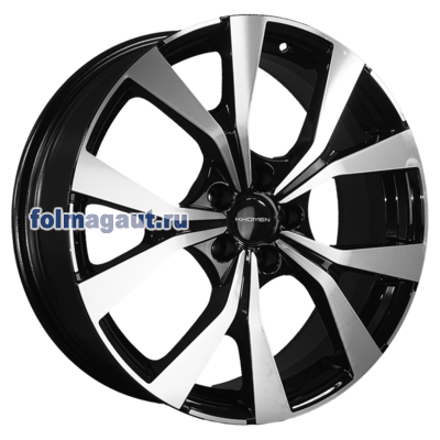  Khomen Wheels 7x19 5/114,3/45/60,1 Khomen Wheels KHW1906 BLACK FP . . (WHS523639) ()