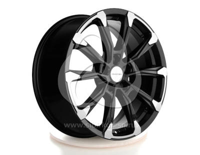  Khomen Wheels 7,5x18 5/114,3/37/66,5 Khomen Wheels KHW 1808 BLACK FP . . (WHS516718) ()