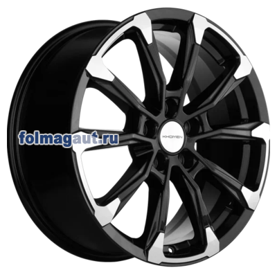  Khomen Wheels 7,5x18 5/108/35/65,1 Khomen Wheels KHW1808 BLACK FP . . (WHS516751) ()