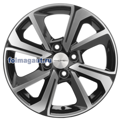  Khomen Wheels 6x15 4/100/46/54,1 Khomen Wheels KHW 1501 BLACK FP . . (WHS498710) ()