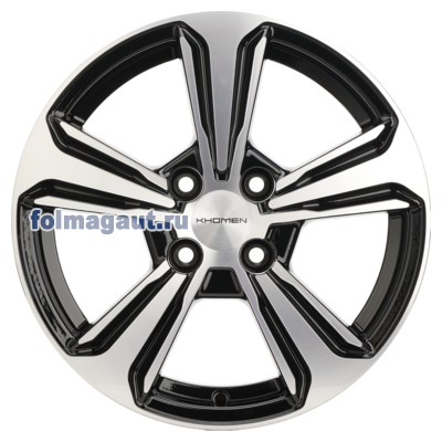  Khomen Wheels 6x15 4/100/48/54,1 Khomen Wheels KHW 1502 BLACK FP . . (WHS498740) ()