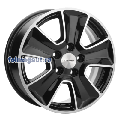  Khomen Wheels 6,5x16 5/110/46/63,3 Khomen Wheels KHW1601 BLACK FP . . (WHS524566) ()