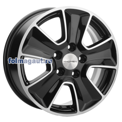  Khomen Wheels 6,5x16 5/114,3/50/67,1 Khomen Wheels KHW 1601 BLACK FP . . (WHS498723) ()