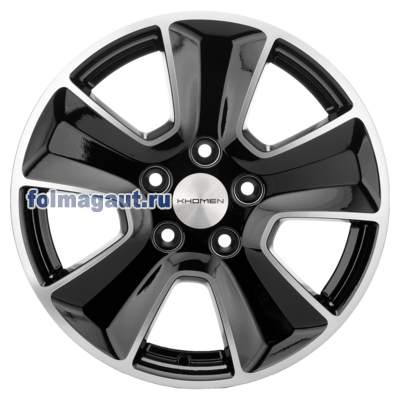  Khomen Wheels 6,5x16 5/114,3/50/66,1 Khomen Wheels KHW 1601 BLACK FP . . (WHS498724) ()