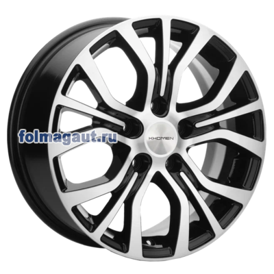  Khomen Wheels 6,5x16 5/110/43/65,1 Khomen Wheels KHW 1608 BLACK FP . . (WHS518074) ()