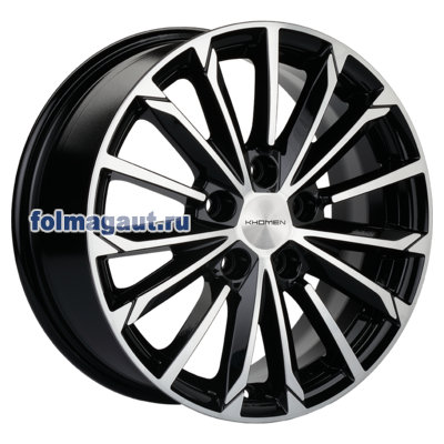  Khomen Wheels 6,5x16 5/114,3/45/60,1 Khomen Wheels KHW1611 BLACK FP . . (WHS498625) ()