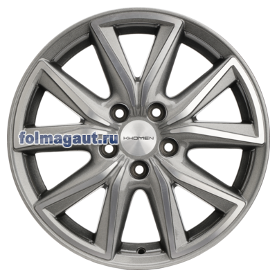  Khomen Wheels 7x17 5/114,3/53/67,1 Khomen Wheels KHW 1706 G/ SILVER FP . . (WHS498055) ()