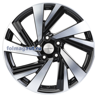  Khomen Wheels 7,5x18 5/114,3/45/67,1 Khomen Wheels KHW 1801 BLACK FP . . (WHS498680) ()