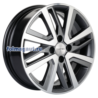  Khomen Wheels 6x16 4/100/50/60,1 Khomen Wheels KHW 1609 GRAY FP . . (WHS498221) ()