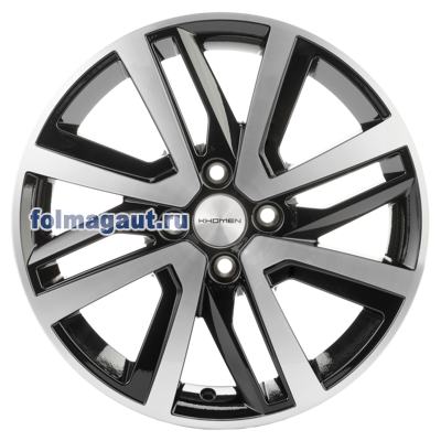  Khomen Wheels 6x16 4/100/41/60,1 Khomen Wheels KHW 1609 BLACK FP . . (WHS498653) ()