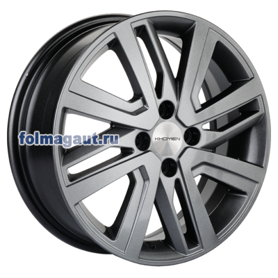  Khomen Wheels 6x16 4/100/41/60,1 Khomen Wheels KHW 1609 G/SILVER . . (WHS498070) ()