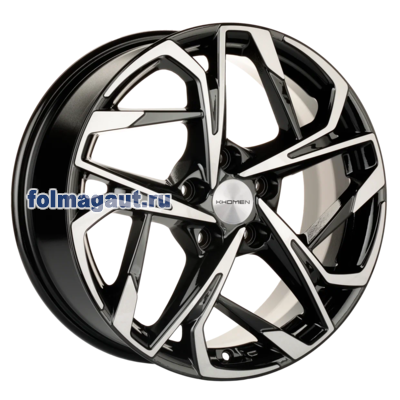  Khomen Wheels 7x17 5/114,3/40/66,1 Khomen Wheels KHW 1716 BLACK FP . . (WHS498558) ()