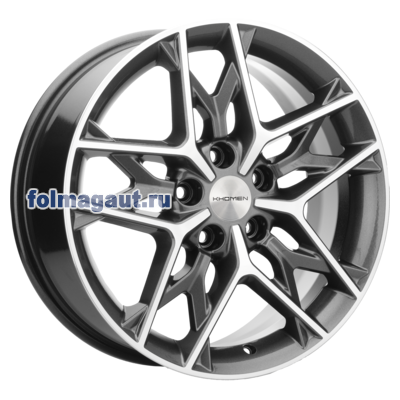  Khomen Wheels 7x17 5/114,3/43,5/67,1 Khomen Wheels KHW1709 GRAY FP . . (WHS525576) ()