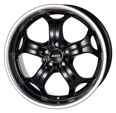  Alutec 10,5x20 5/114,3/35/76,1 Alutec Boost Diamond Black with Stainless Ste . . (00012376) ()