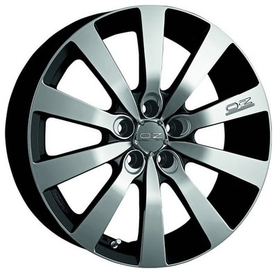  OZ Racing 7,5x17 5/108/40/75 OZ Racing Michelangelo 10 MATT BLACK DIAMOND CUT . . (00014095) ()