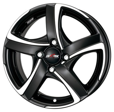  Alutec 7,5x17 5/110/38/65,1 Alutec SHARK RACING BLACK FRONT POLISHED . . (00015189) ()