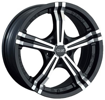  OZ Racing 6,5x15 4/108/18/75 OZ Racing Power MATT BLACK DIAMOND CUT . . (00017784) ()