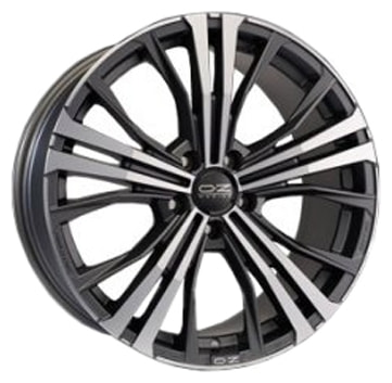  OZ Racing 9,5x20 5/130/52/71,6 OZ Racing Cortina MATT DARK GRAPHITE DIAMOND CUT . . (00040839) ()