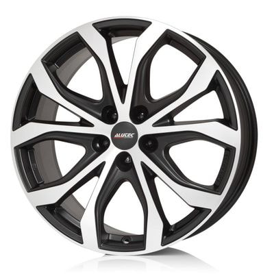  Alutec 8x18 5/127/53/71,6 Alutec W10 RACING BLACK FRONT POLISHED . . (00065682) ()